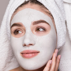 Silicone facial brush showing soft bristles for cleansing