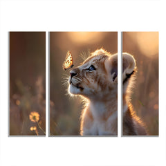 MDF lion art kids room decor