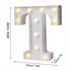 Decorative LED Marquee Alphabet Letter Light “T†(1 Pc)