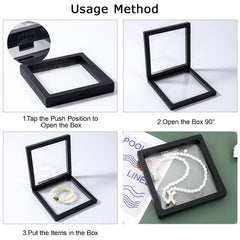 Jewelry Pieces in Transparent Display Box