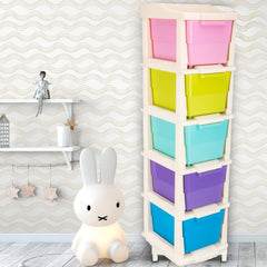 5 Layer Multi-Purpose Modular Drawer Storage System Front View