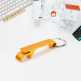 Premium stainless steel metal keychain with polished finish