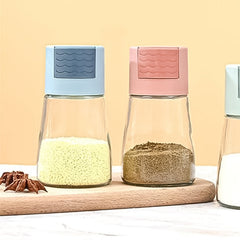 Premium glass salt bottle for seasoning