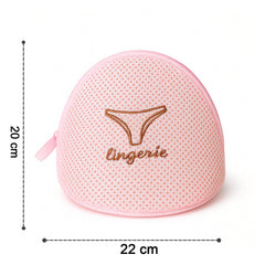Lingerie Wash Bag – Dome-Shaped Protective Mesh Laundry Pouch with Zip Closure (1 Pc)