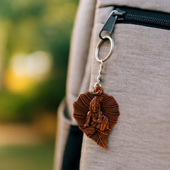 Charm detail on Bal Krishna antique keychain