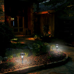 BuzzGuard Solar LED Mosquito Trap in garden