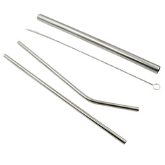 Cleaning brush included for easy maintenance of straws