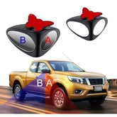 2-in-1 car blind spot mirror showing wide angle view