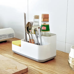 Durable Plastic Organizer Holder with 5 Compartments
