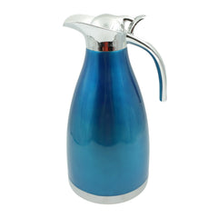 Pouring hot beverage from vacuum flask