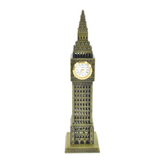 Big Ben Clock Tower miniature metal statue on desk