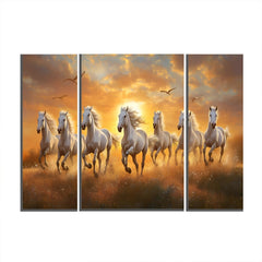 MDF horses art bedroom wall