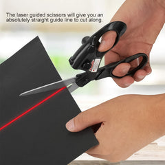 Laser-Guide Scissors Showing Laser Line