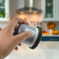 Grease removing scouring pad for kitchen use