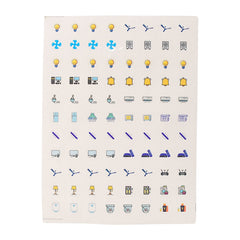 Sticker set for fast identification on switch panels