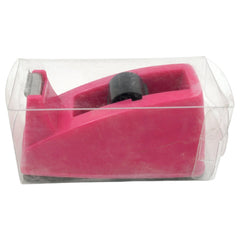 Packaging tape dispenser in use on box