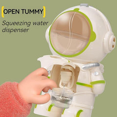 SpaceSip Astronaut water dispenser showing straw cup lid