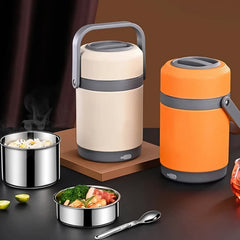 Portable HeatBox Lunch Box in use