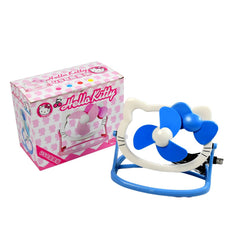 Hello Kitty USB Mini Fan: Cute, Quiet & Portable Desk Buddy (Battery Not Included)