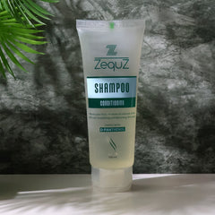 Zequz bottle labeled 'Conditioning'