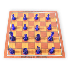 Side view of family board game featuring various game boards