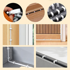 Plastic Cable Clips with steel nails for cable management