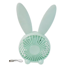 USB desk fan with rounded ergonomic curves
