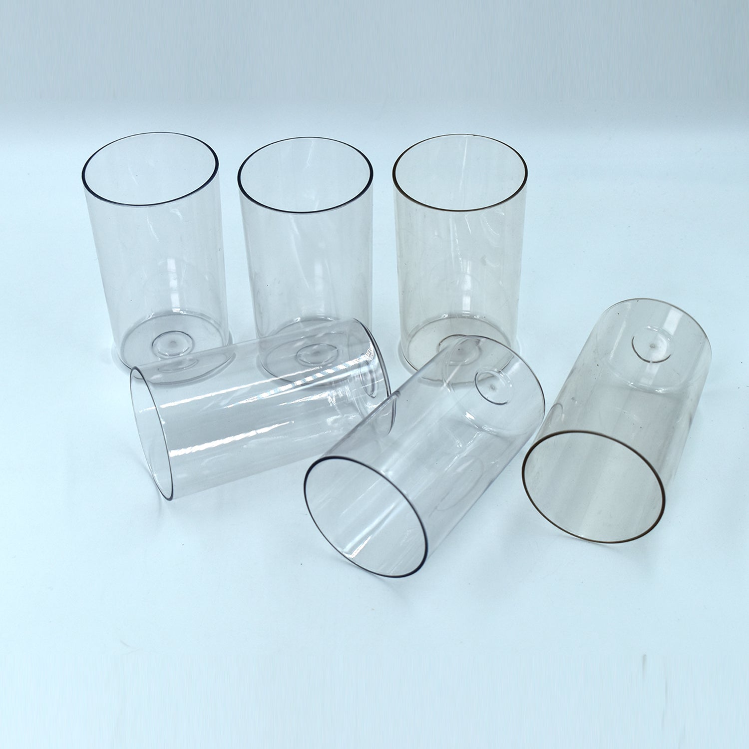 Ganesh Classic Glass Set of 6 transparent plastic glasses