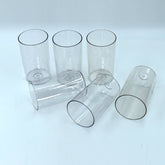 Ganesh Classic Glass Set of 6 transparent plastic glasses