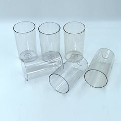 Ganesh Classic Glass Set of 6 transparent plastic glasses