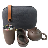 Portable 6-Piece Kung Fu Tea Set with Travel Bag
