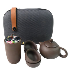 Portable 6-Piece Kung Fu Tea Set with Travel Bag