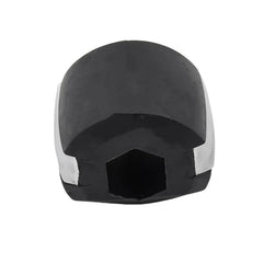 Black mouth exerciser tool on white background
