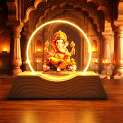 Premium 3D Lord Ganesha Acrylic LED Night Lamp (1 Pc)