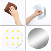 Plastic Square 3D Mirror Wall Sticker reflecting light