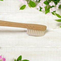 Ultra soft bristles of bamboo toothbrush
