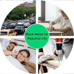 Ergonomic soft foam earplugs for studying and sleeping