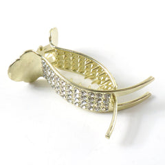 Hair Claw clip open showing grip