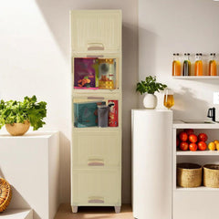 Multi-Purpose 5-Layer Plastic Storage Drawer Cabinet for Home and Office