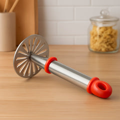 Ergonomic soft-grip handle of potato masher
