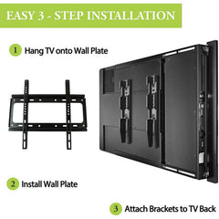 Power hold steel TV mounting kit hardware
