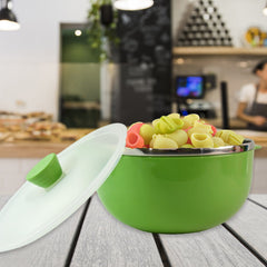 Serving bowl ideal for meal prep and food storage with lid