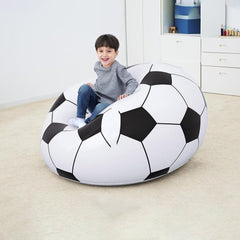 Close-up of the durable PVC material used for the inflatable soccer ball lounge