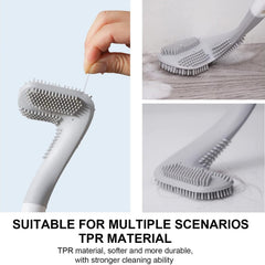 Color options of golf shaped toilet brushes on white background