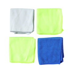 Microfiber cleaning towels used for polishing