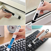 2-in-1 Window Slot Cleaning Brush with Dustpan
