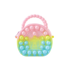 Round silicone coin pouch with zipper