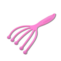 Side view of handheld scalp massager