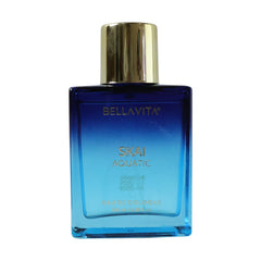 Bellavita men's perfume bottle with blue ocean theme
