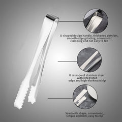 IceEdge stainless steel serving tongs